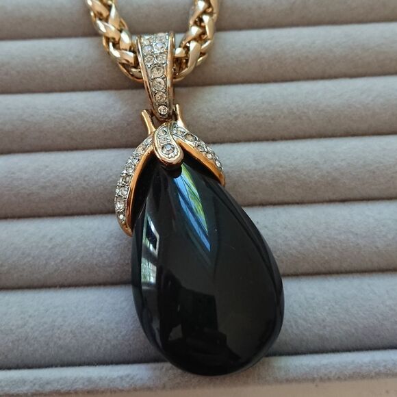 Craft OVERSIZED Chunky Rope Chain Amber Necklace - Picture 14 of 15